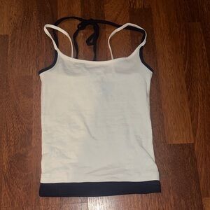Urban Outfitters Cream and Black Camisole